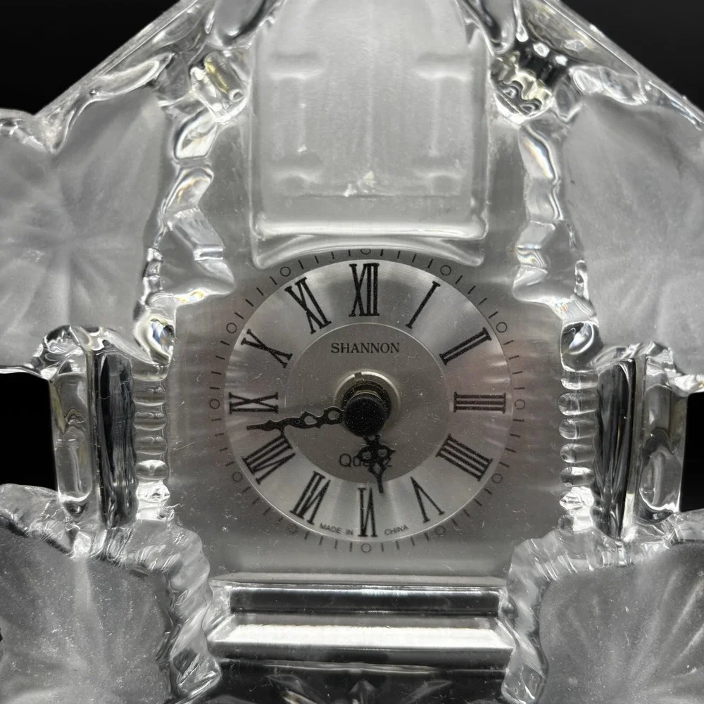 Vintage Shannon Crystal Legends 24% lead Pendulum‎ Clock By Godinger